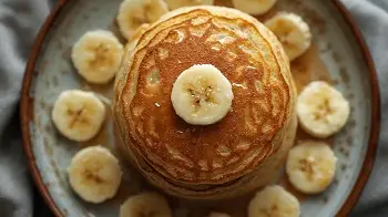 banana pan cakes sugarfree fluffy banana pancakes (1)